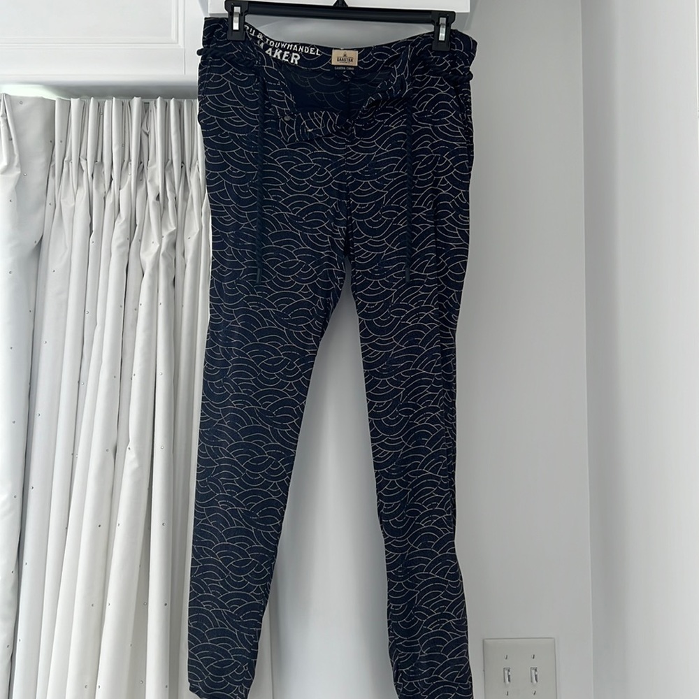 GAASTRA Navy Chino Nautical Pants Size 29 with rope belt detail